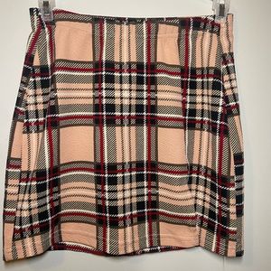 Plaid mini skirt size: S
